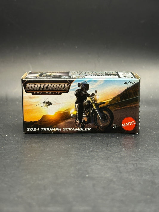 MATCHBOX THE MOVIE - 2024 TRIUMPH SCRAMBLER - 4/12 - DIECAST