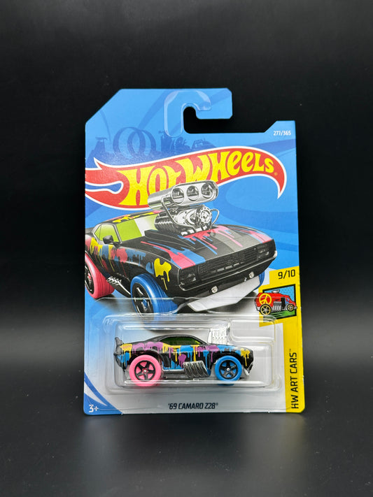HOT WHEELS - TOONED 69 CAMARO Z28 (2018) - HW ART CARS 9/10