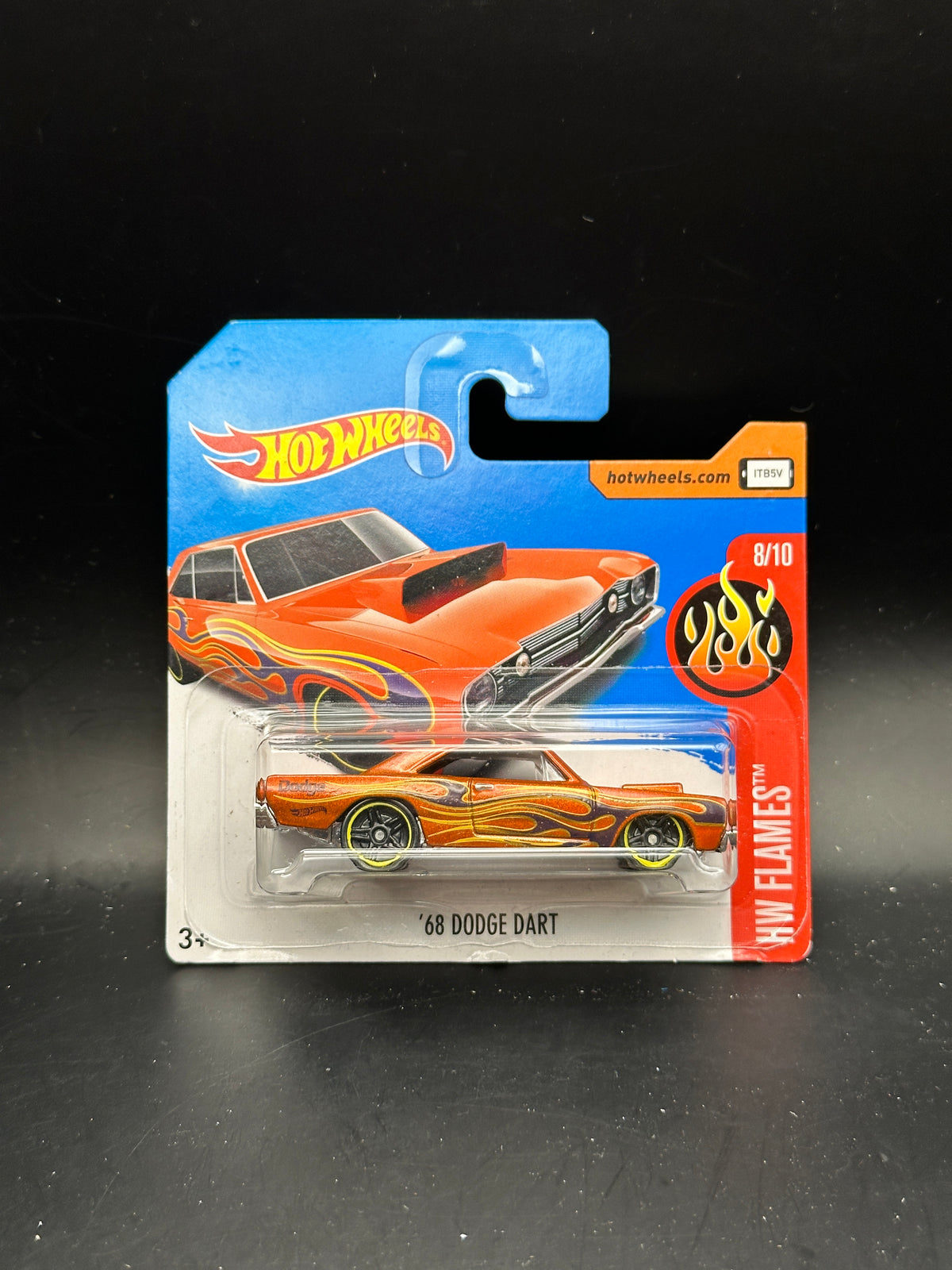 HOT WHEELS - 68 DODGE DART (2017) - HW FLAMES 8/10