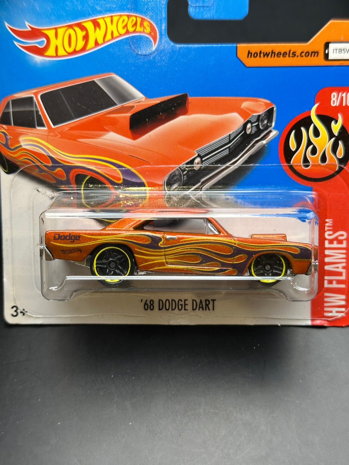 HOT WHEELS - 68 DODGE DART (2017) - HW FLAMES 8/10