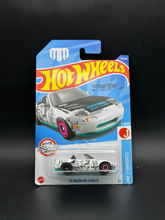 HOT WHEELS - 91 MAZDA MX5 MIATA (2022) - MAD MIKE - HW J IMPORTS 4/10