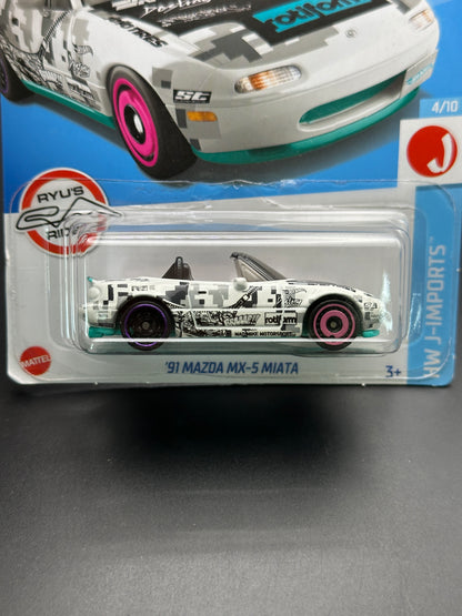 HOT WHEELS - 91 MAZDA MX5 MIATA (2022) - MAD MIKE - HW J IMPORTS 4/10