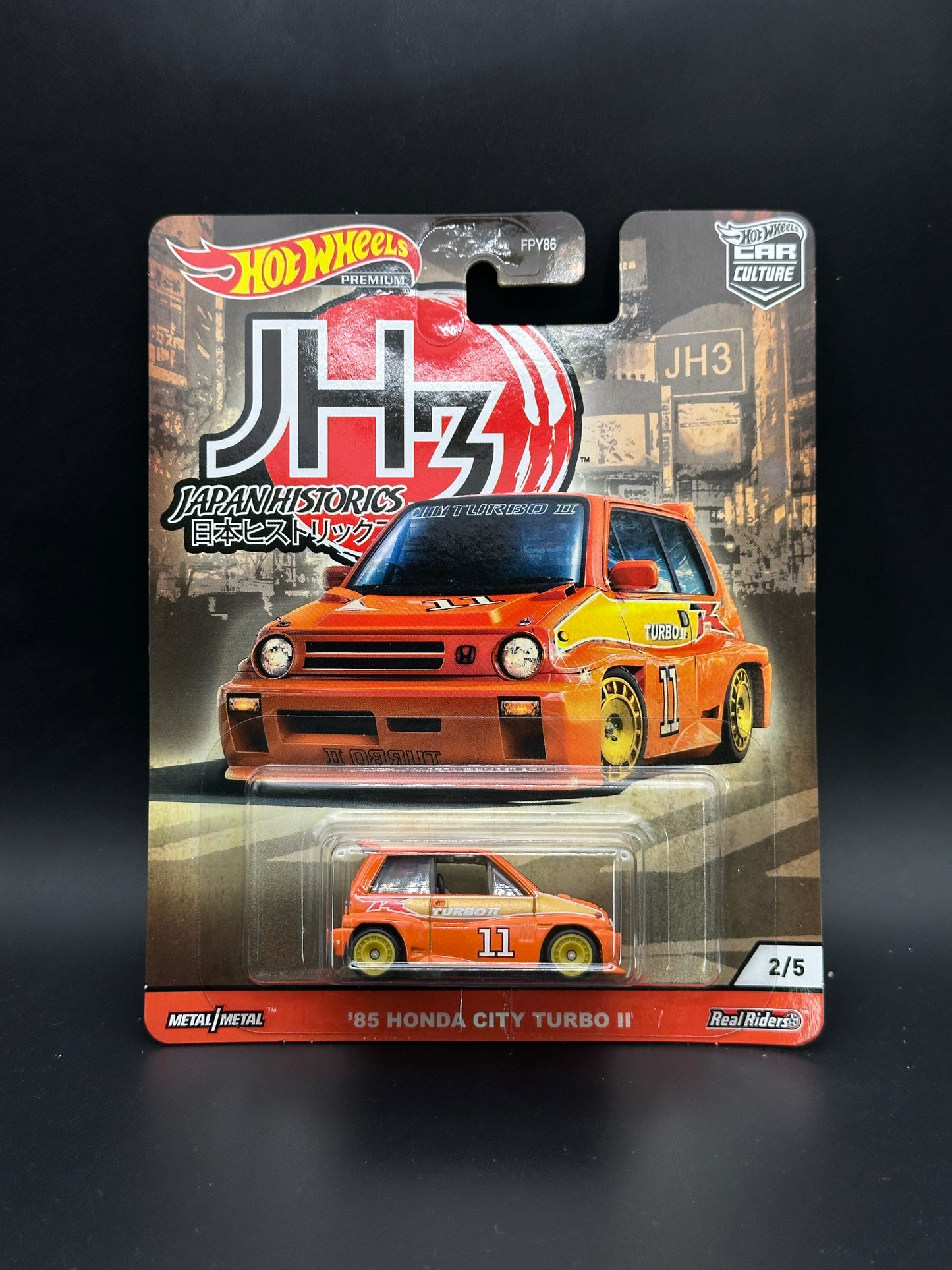 HOT WHEELS - 85 HONDA CITY TURBO II (2020) - CAR CULTURE - JAPAN HISTORICS 3 2/5