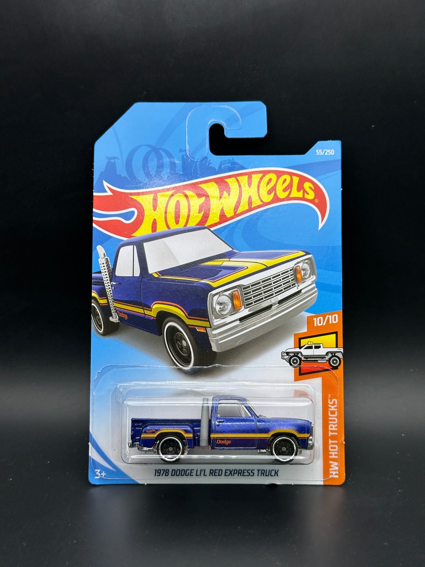 HOT WHEELS - 1978 DODGE LIL RED EXPRESS TRUCK (2019) - HW HOT TRUCKS 10/10