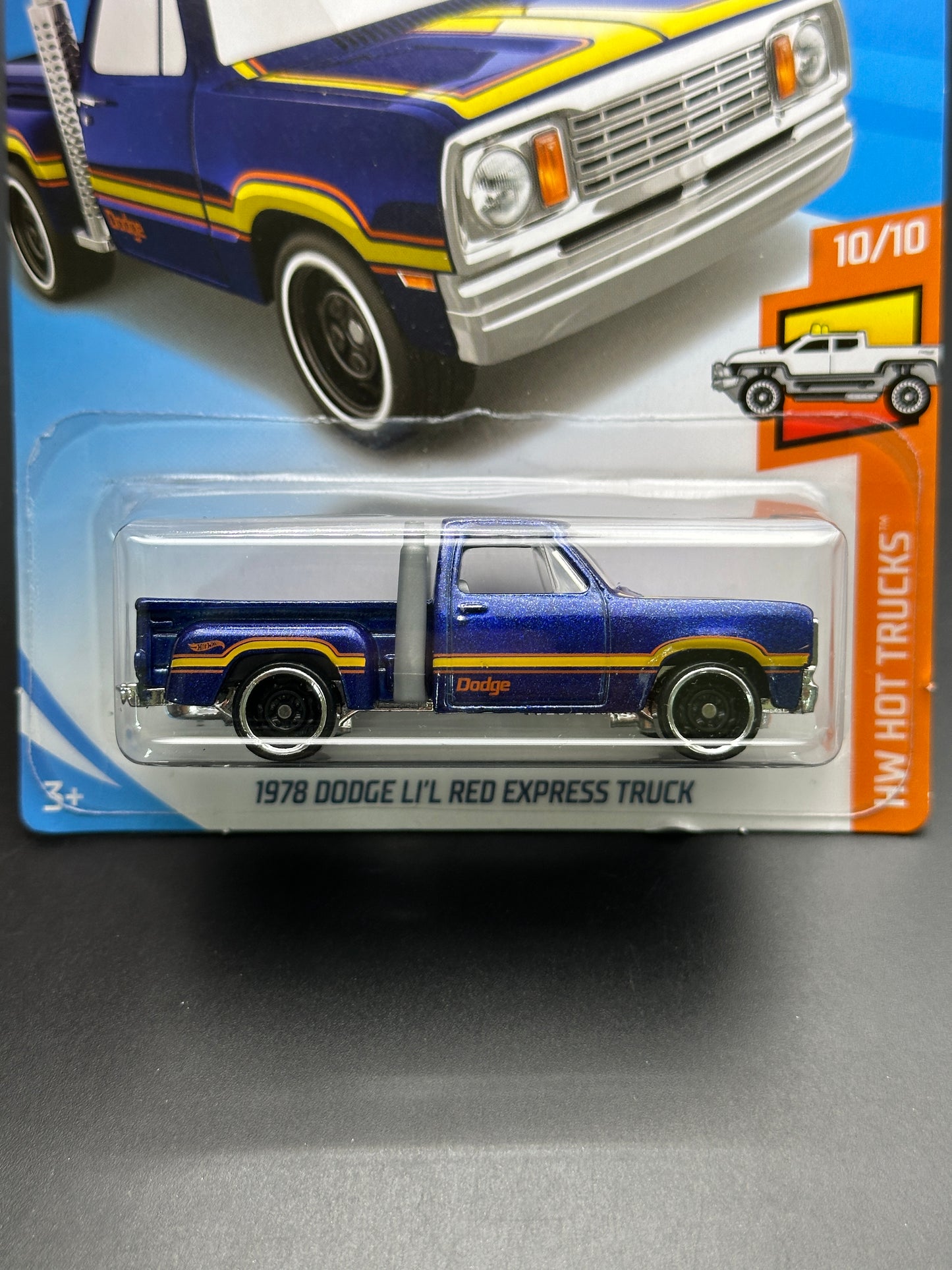 HOT WHEELS - 1978 DODGE LIL RED EXPRESS TRUCK (2019) - HW HOT TRUCKS 10/10