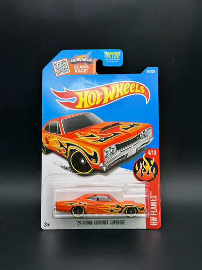 HOT WHEELS - 69 DODGE CORONET SUPERBEE (2016) - HW FLAMES 4/10