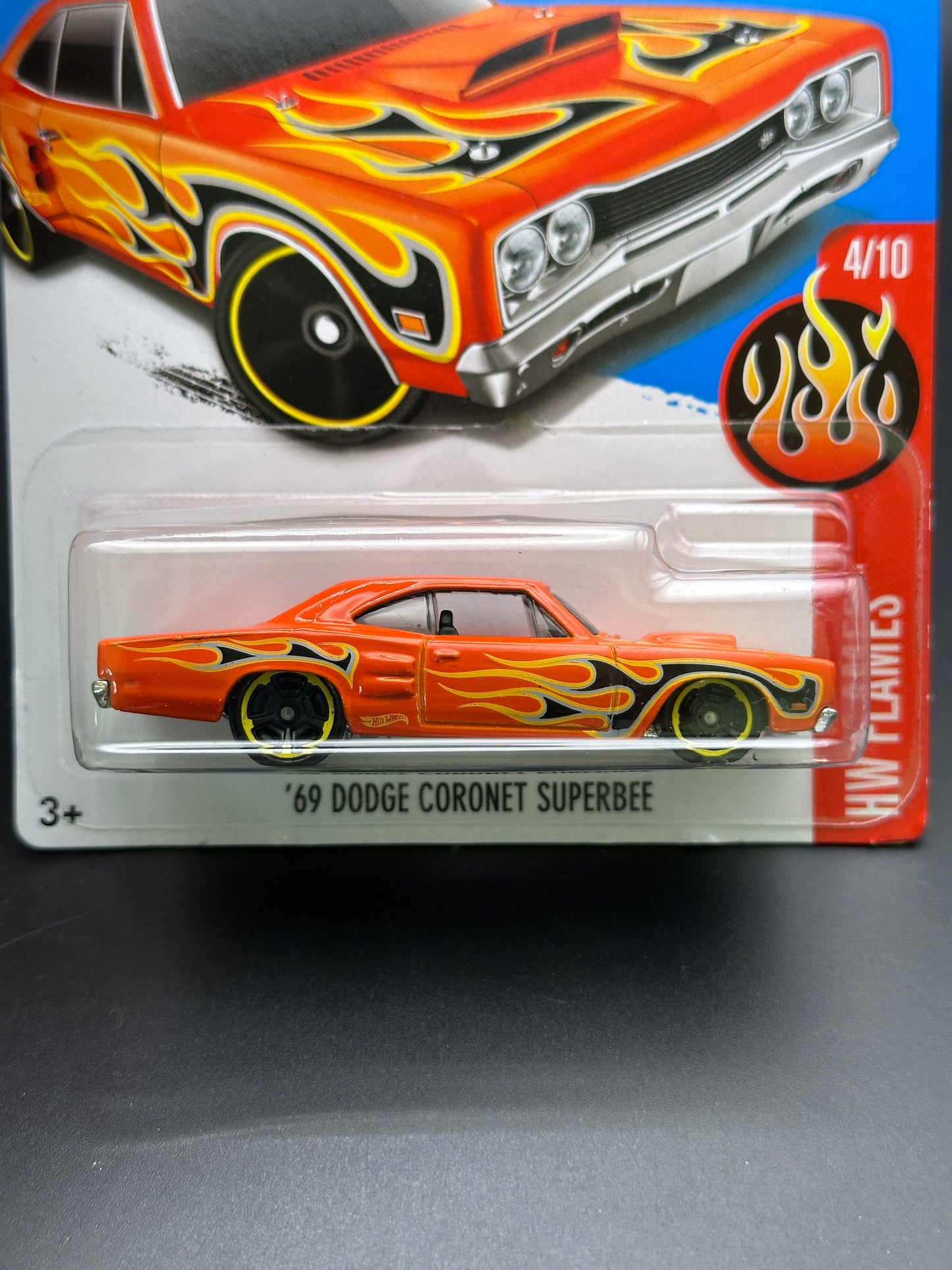 HOT WHEELS - 69 DODGE CORONET SUPERBEE (2016) - HW FLAMES 4/10