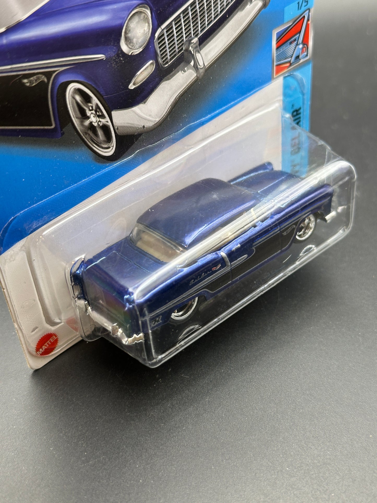 HOT WHEELS - 55 CHEVY (2022) - HW CHEVY BEL AIR 1/5 - SUPER TREASURE HUNT