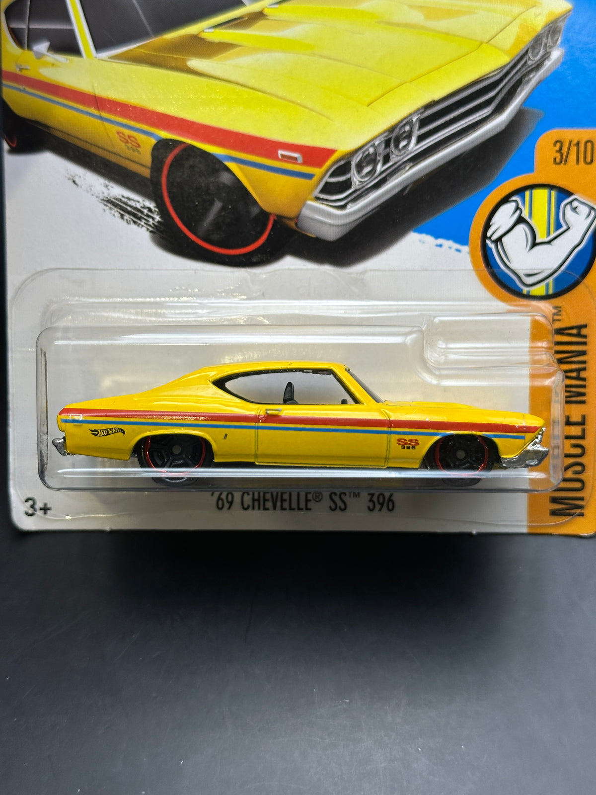 HOT WHEELS - 69 CHEVELLE SS 396 (2017) - HW MUSCLE MANIA 3/10