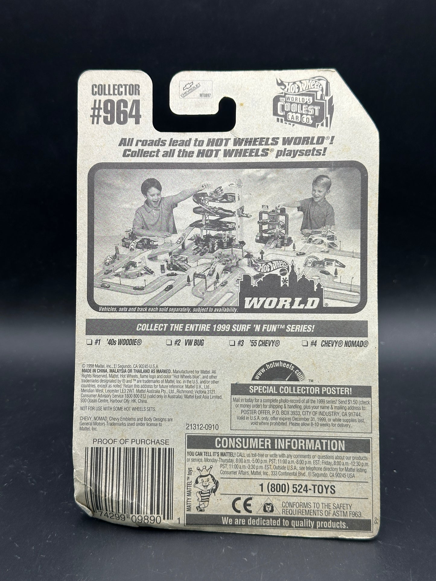 HOT WHEELS - CHEVY NOMAD (1999) - HW SURF N FUN SERIES 4/4
