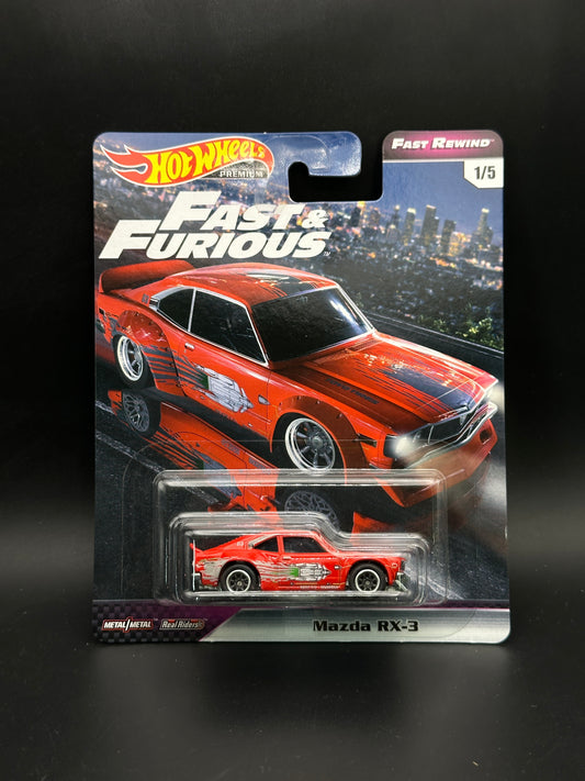 HOT WHEELS - MAZDA RX3 (2019) - FAST AND FURIOUS - FAST REWIND 1/5