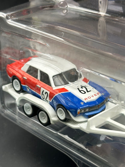HOT WHEELS - 70 ROVER P6 GROUP 2 / HW RALLY HAULER (2023) - TEAM TRANSPORT #55