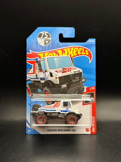 HOT WHEELS - MERCEDES BENZ UNIMOG 1300 (2021) - HW RESCUE 1/10