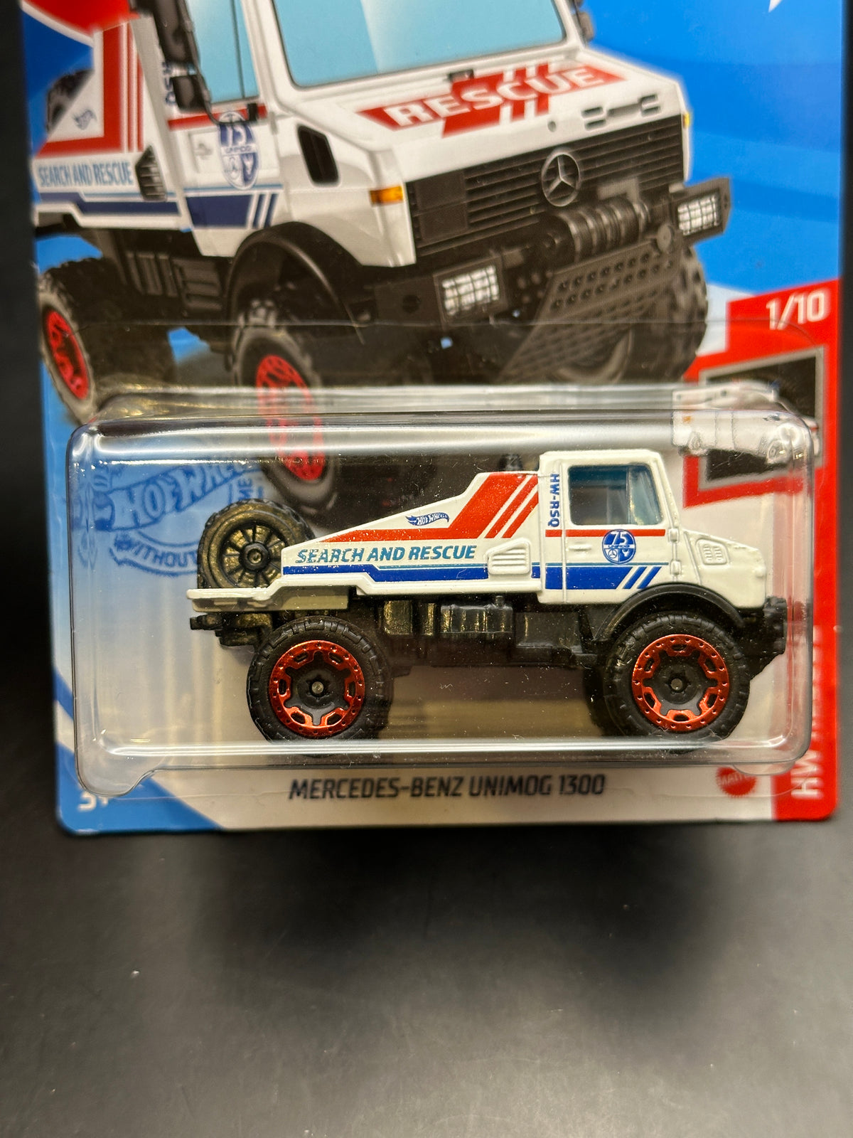 HOT WHEELS - MERCEDES BENZ UNIMOG 1300 (2021) - HW RESCUE 1/10