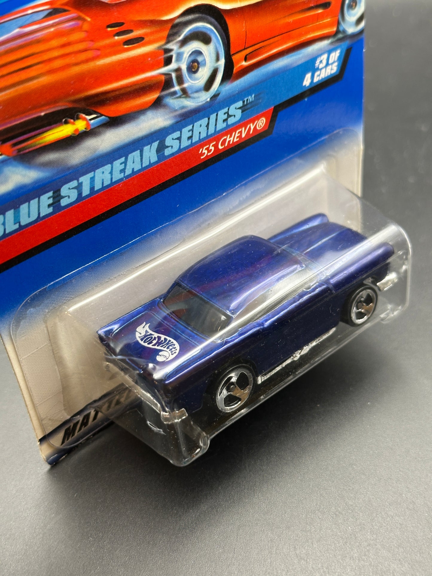 HOT WHEELS - 55 CHEVY (1997) - HW BLUE STREAK SERIES 3/4