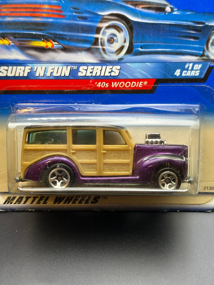HOT WHEELS - 40 WOODIE (1999) - HW SURF N FUN SERIES 1/4