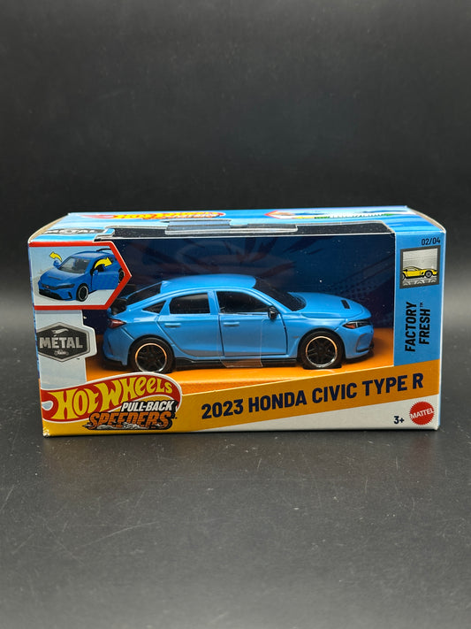 HOT WHEELS - 2023 HONDA CIVIC TYPE R (2025) - HW FACTORY FRESH - PULL BACK SPEEDERS