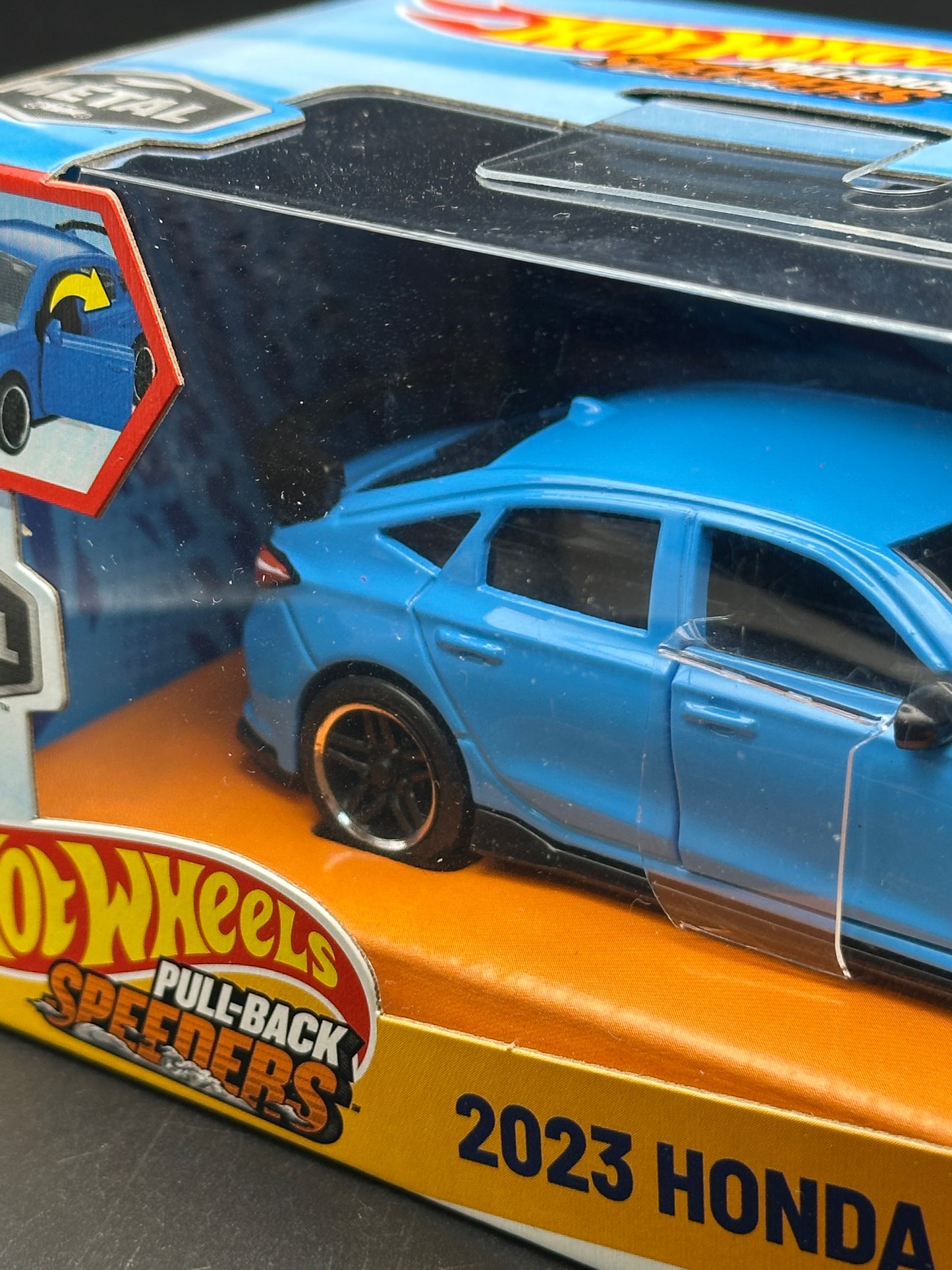 HOT WHEELS - 2023 HONDA CIVIC TYPE R (2025) - HW FACTORY FRESH - PULL BACK SPEEDERS