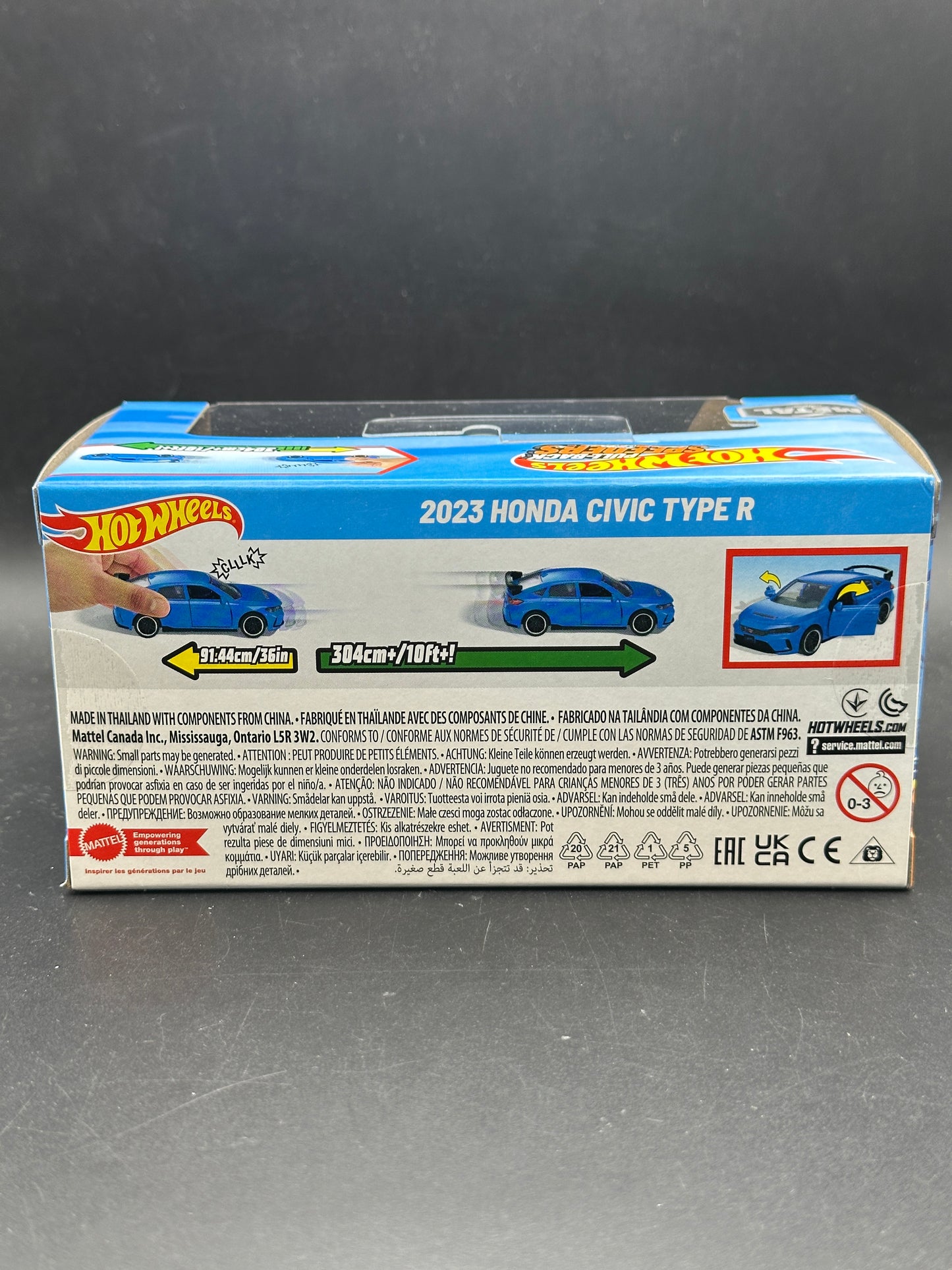 HOT WHEELS - 2023 HONDA CIVIC TYPE R (2025) - HW FACTORY FRESH - PULL BACK SPEEDERS