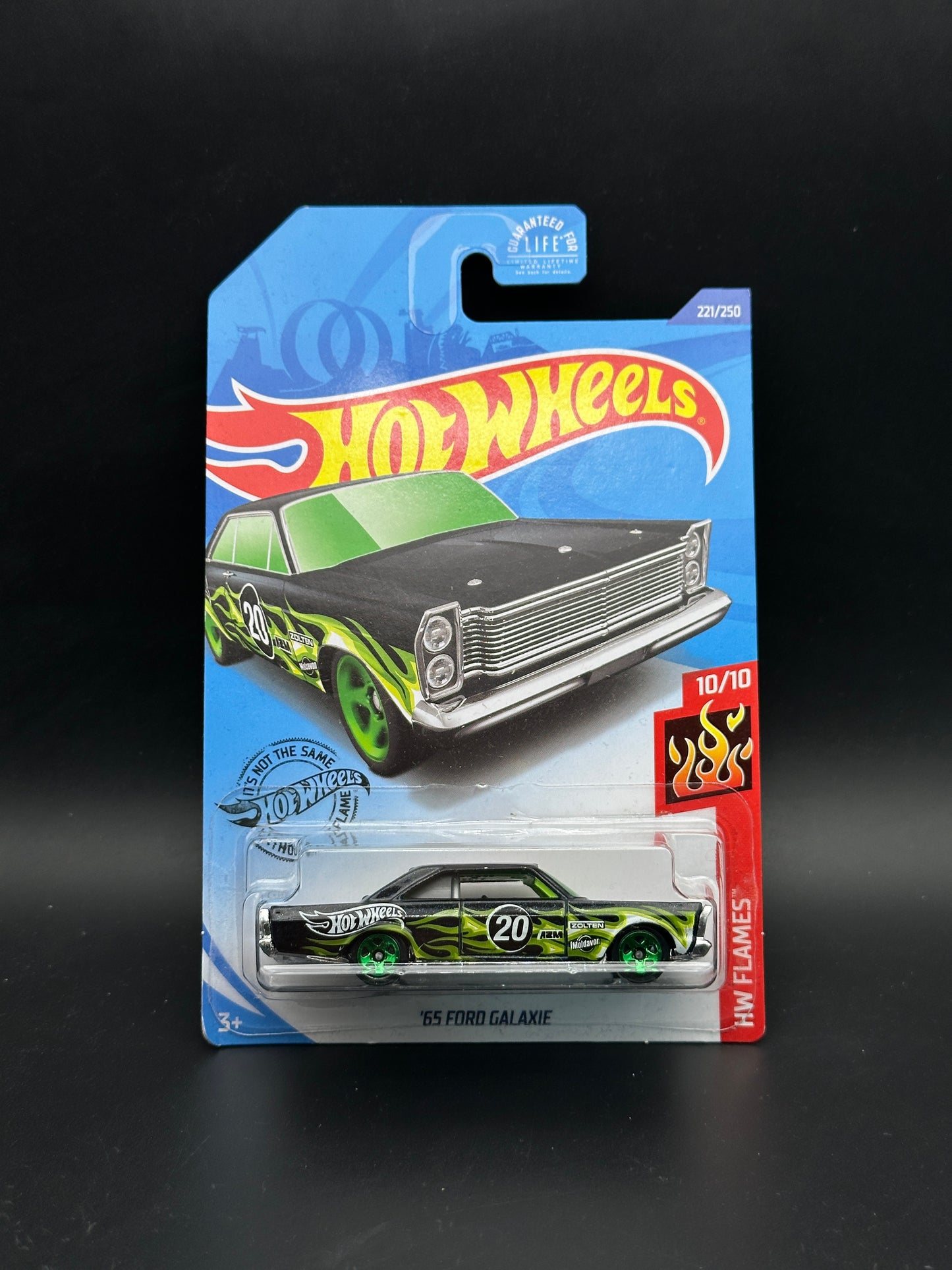 HOT WHEELS - 65 FORD GALAXIE (2020) - HW FLAMES 10/10