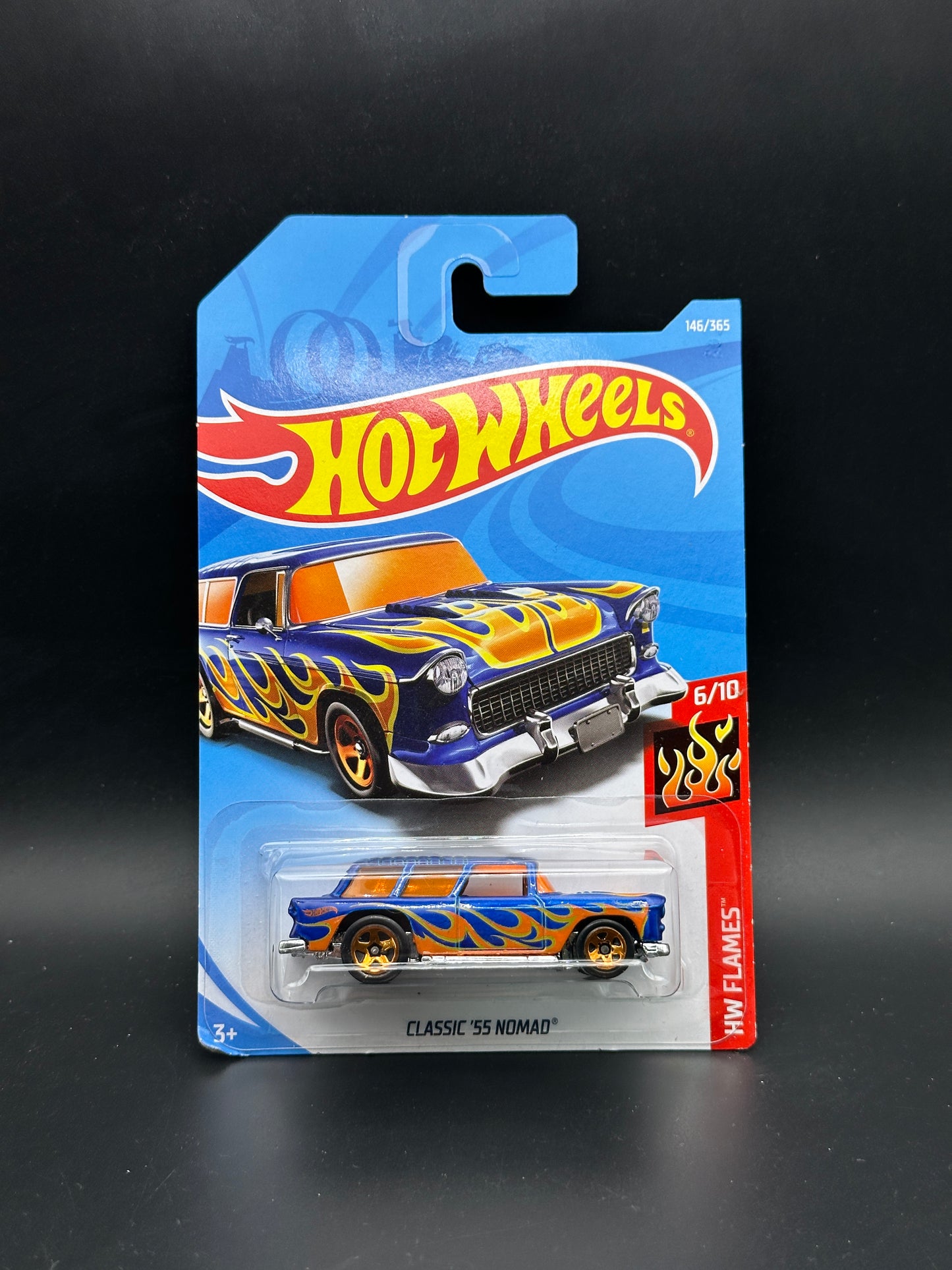 HOT WHEELS - CLASSIC 55 NOMAD (2018) - HW FLAMES 6/10
