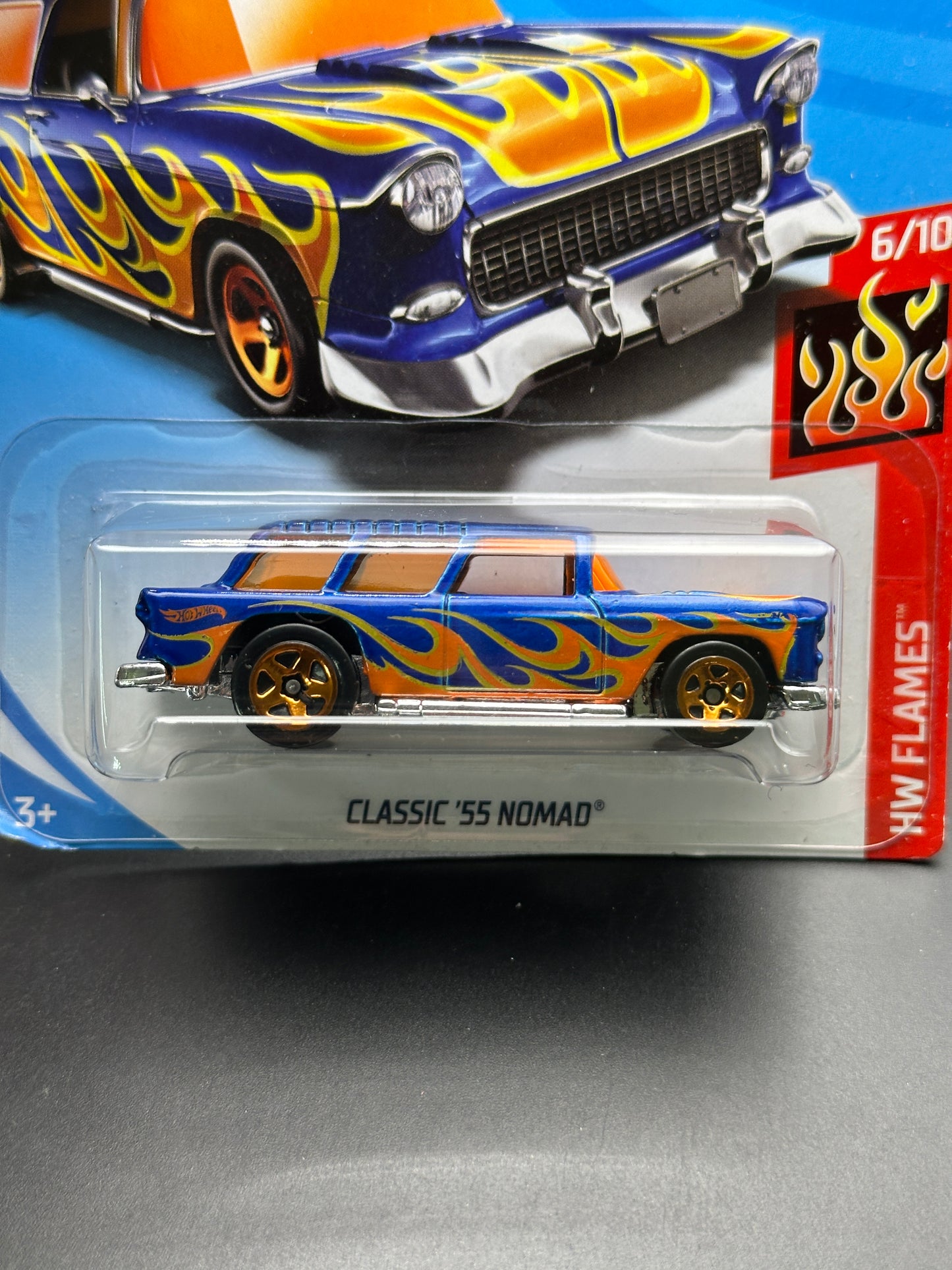 HOT WHEELS - CLASSIC 55 NOMAD (2018) - HW FLAMES 6/10