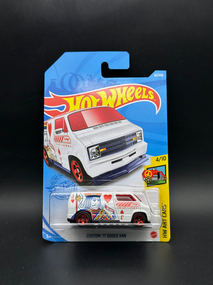 HOT WHEELS - CUSTOM 77 DODGE VAN - TREASURE HUNT (2021) - HW ART CARS 4/10