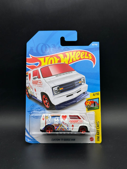 HOT WHEELS - CUSTOM 77 DODGE VAN - TREASURE HUNT (2021) - HW ART CARS 4/10