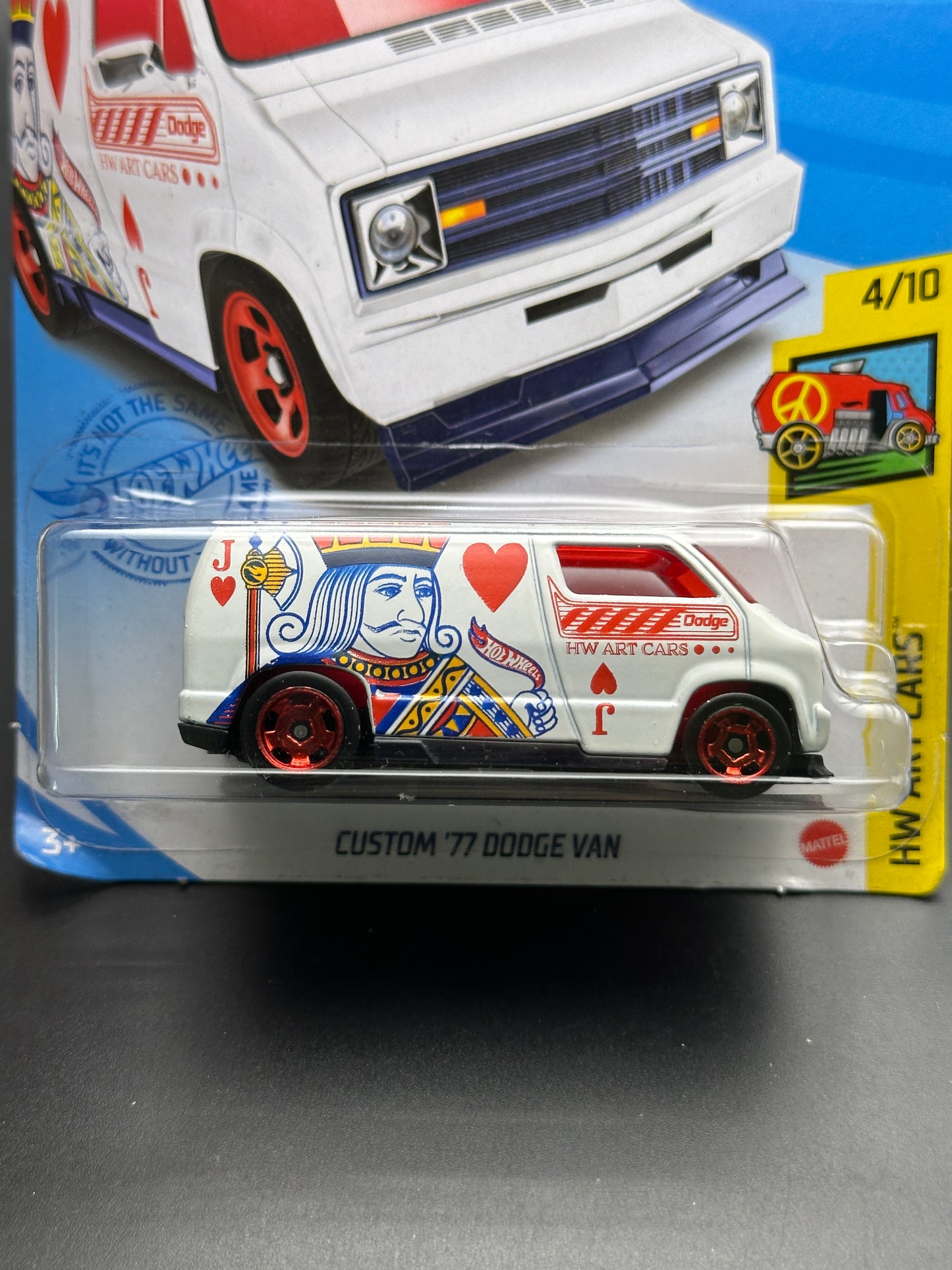 HOT WHEELS - CUSTOM 77 DODGE VAN - TREASURE HUNT (2021) - HW ART CARS 4/10
