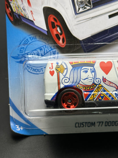 HOT WHEELS - CUSTOM 77 DODGE VAN - TREASURE HUNT (2021) - HW ART CARS 4/10