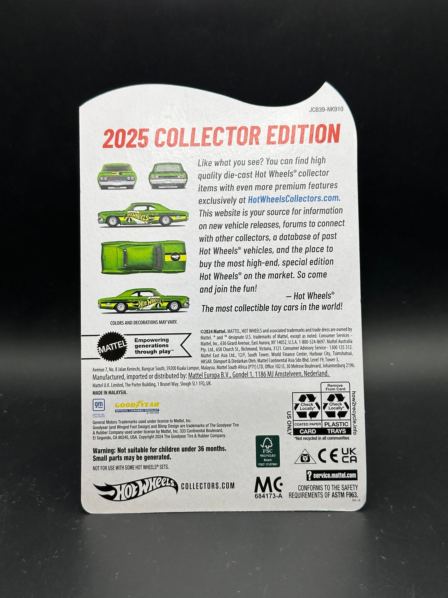HOT WHEELS - 66 CHEVELLE (2025) - COLLECTOR EDITION