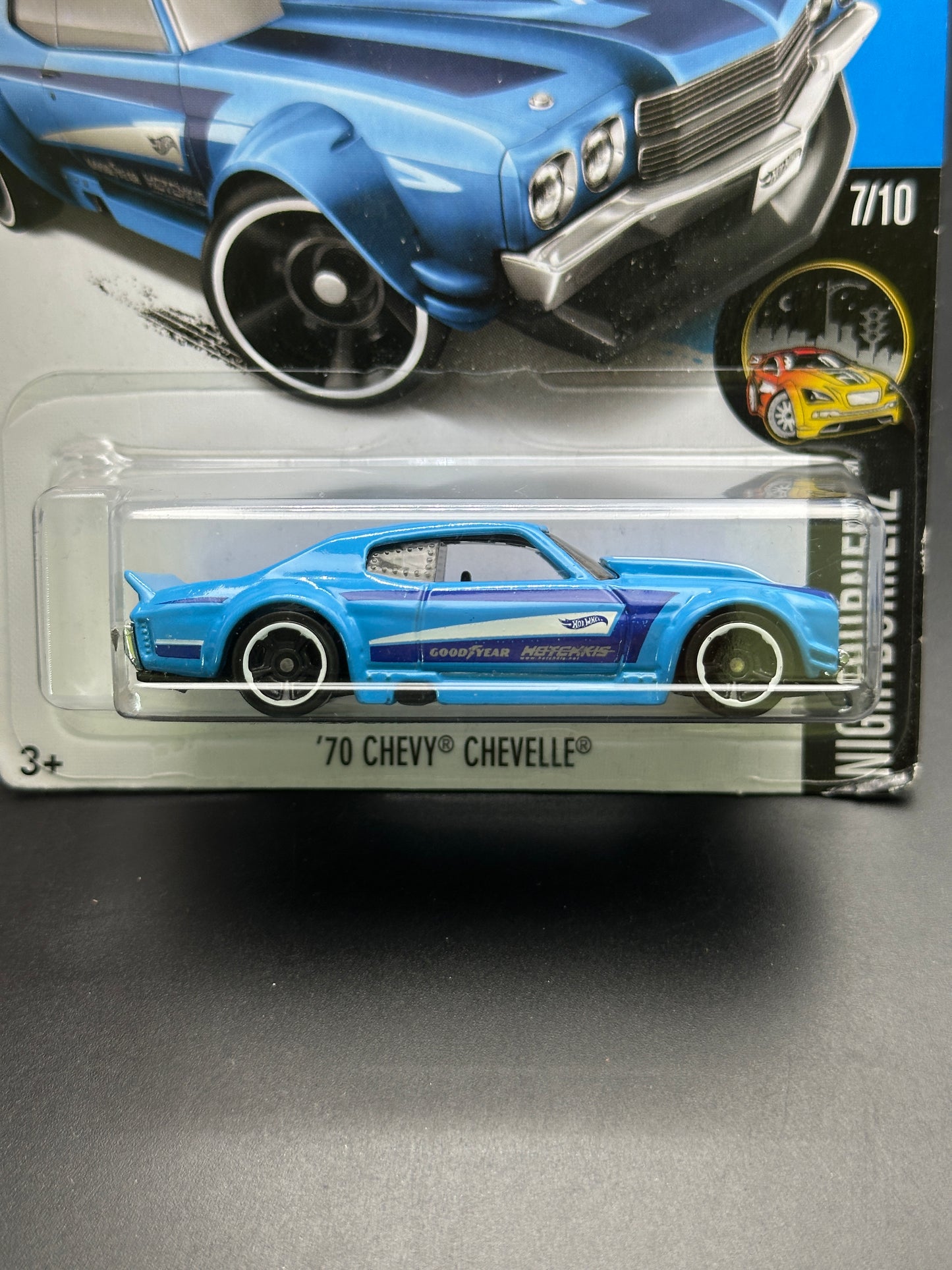 HOT WHEELS - 70 CHEVY CHEVELLE (2017) - HW NIGHTBURNERZ 7/10