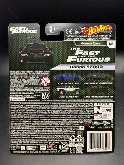 HOT WHEELS - HONDA S2000 (2021) - FAST SUPERSTARS - FURIOUS FLEET - FAST AND FURIOUS 1/5