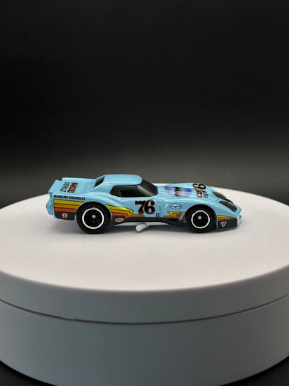 HOT WHEELS - 76 GREENWOOD CORVETTE (2019) - CAR CULTURE - SILHOUETTES 2/5 - LOOSE
