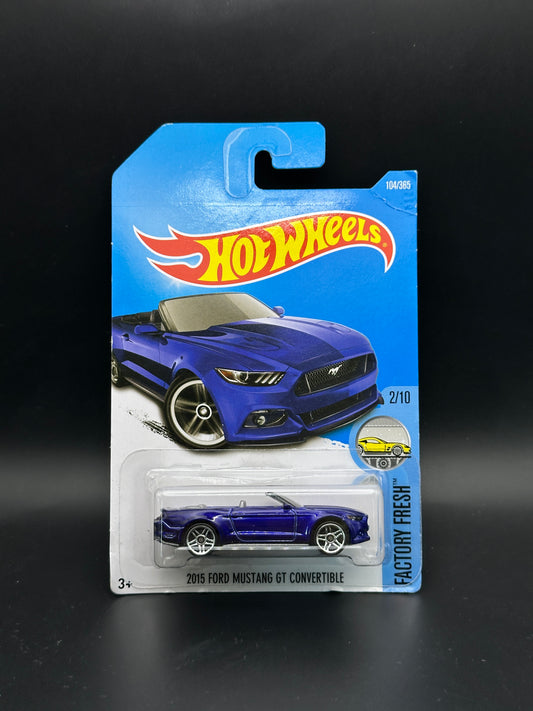 HOT WHEELS - 2015 FORD MUSTANG GT CONVERTIBLE (2017) - HW FACTORY FRESH 2/10
