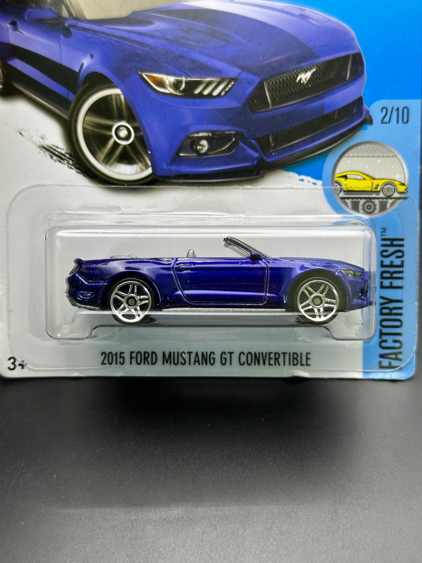 HOT WHEELS - 2015 FORD MUSTANG GT CONVERTIBLE (2017) - HW FACTORY FRESH 2/10