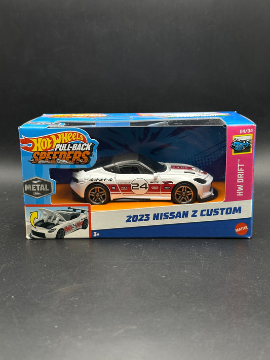 HOT WHEELS - 2023 NISSAN Z CUSTOM (2025) - HW FACTORY FRESH - PULL BACK SPEEDERS
