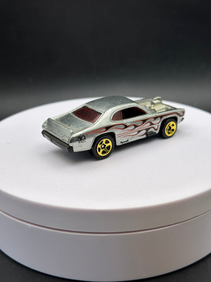 HOT WHEELS - PLYMOUTH DUSTER (2018) - SILVER SERIES - 50th ANNIVERSARY ZAMAC FLAMES SERIES 7/8