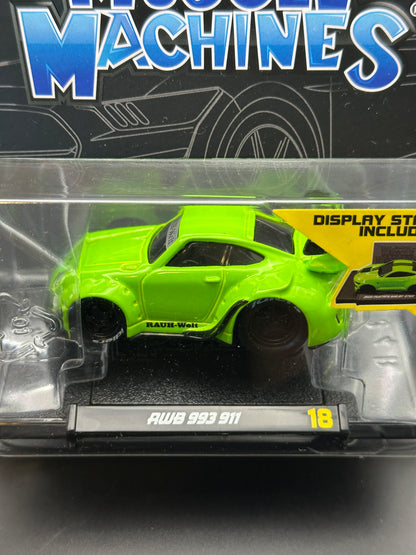 MUSCLE MACHINES - RWB 993 911 - MODEL 18 DIECAST