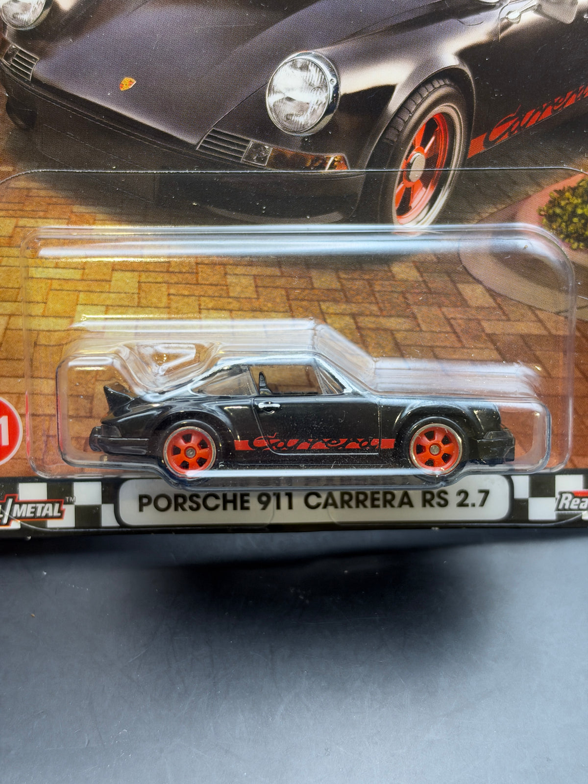 DAMAGE - HOT WHEELS - PORSCHE 911 CARRERA RS 2.7 (2025) - HW BOULEVARD #121