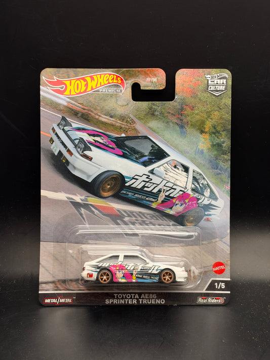 HOT WHEELS - TOYOTA AE86 SPRINTER TRUENO (2022) - CAR CULTURE - MOUNTAIN DRIFTERS 1/5