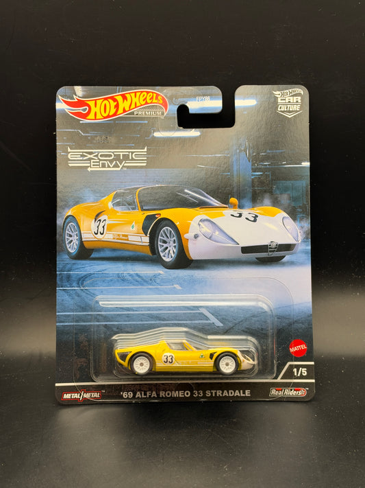HOT WHEELS - 69 ALFA ROMEO 33 STRADALE (2022) - CAR CULTRE - EXOTIC ENVY 1/5