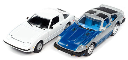 JOHNNY LIGHTNING - 2 PACK IMPORT HEAT - MAZDA RX7 & NISSAN 300ZX