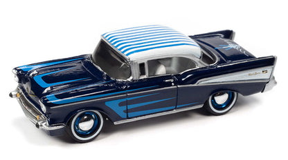 JOHNNY LIGHTNING - 1957 CHEVY BEL AIR - COBALT BLUE