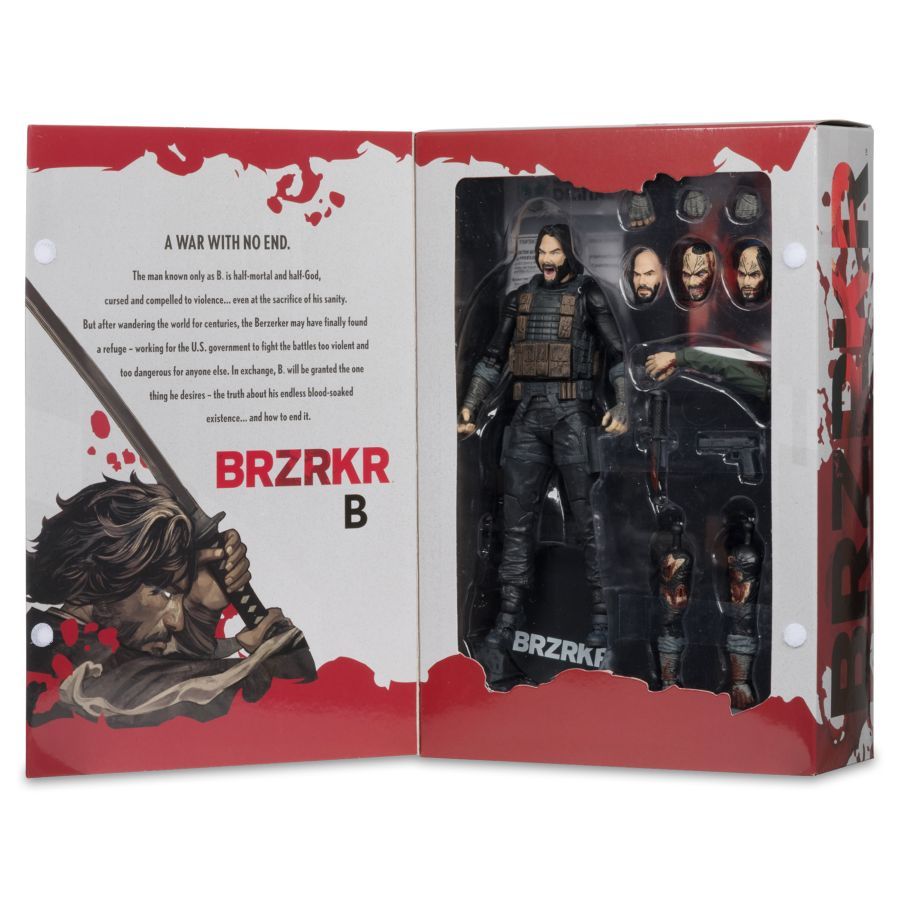 MCFARLANE - BRZRKR B - CREATED BY KEANU REEVES - 7" DELUXE ACTION FIGURE