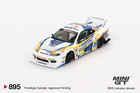 MINI GT - LB-SUPER SILHOUETTE NISSAN S15 SILVIA #555 - 2023 FORMULA DRIFT JAPAN