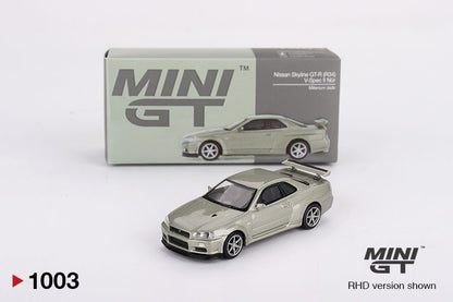 MINI GT - NISSAN SKYLINE GT-R (R34) V-SPEC II NUR - MILLENIUM JADE