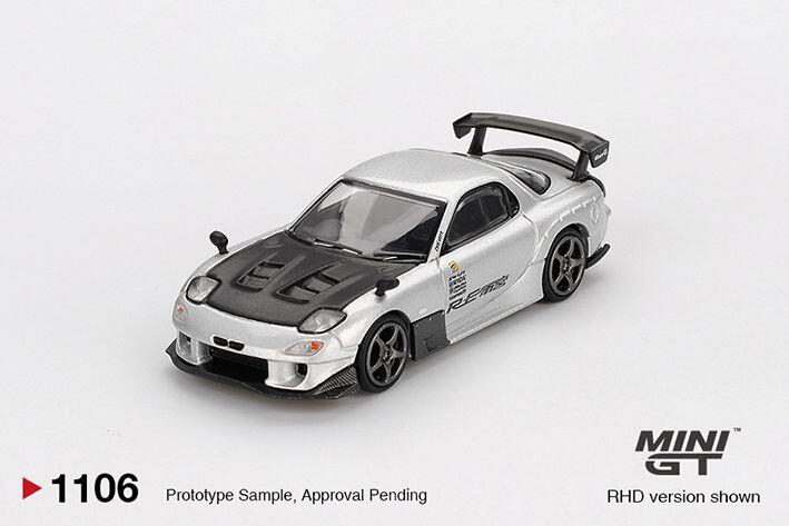 MINI GT - MAZDA RX-7 RE-AMEMIYA - SILVER METALLIC