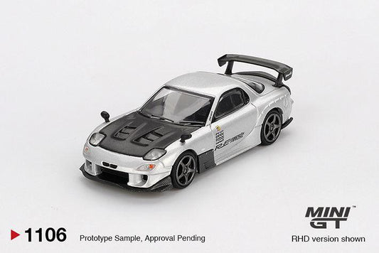 MINI GT - MAZDA RX-7 RE-AMEMIYA - SILVER METALLIC