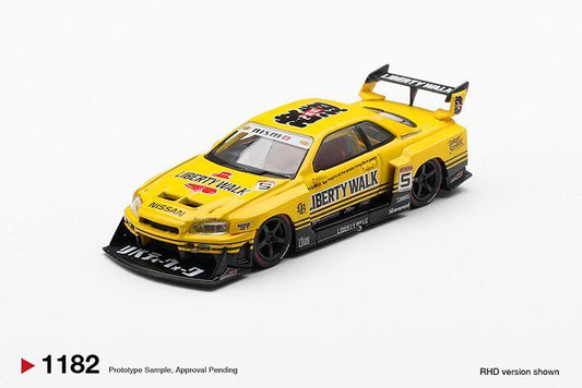 MINI GT - NISSAN LB-ER34 - SUPER SILHOUETTE SKYLINE - SPORT YELLOW